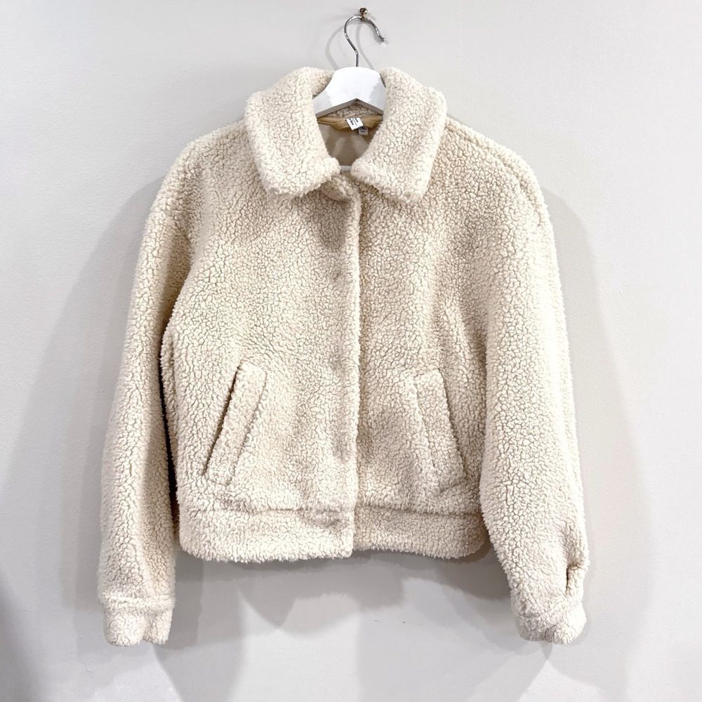 & Other Stories Sherpa Jacket Women’s Size 4 US / 36 EUR Cream Teddy Coat